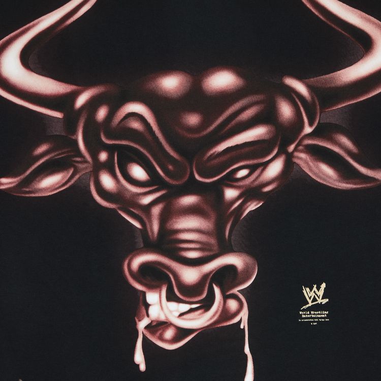 Cactus Jack by Travis Scott x WWE Know Your Role T Shirt The Rock Black