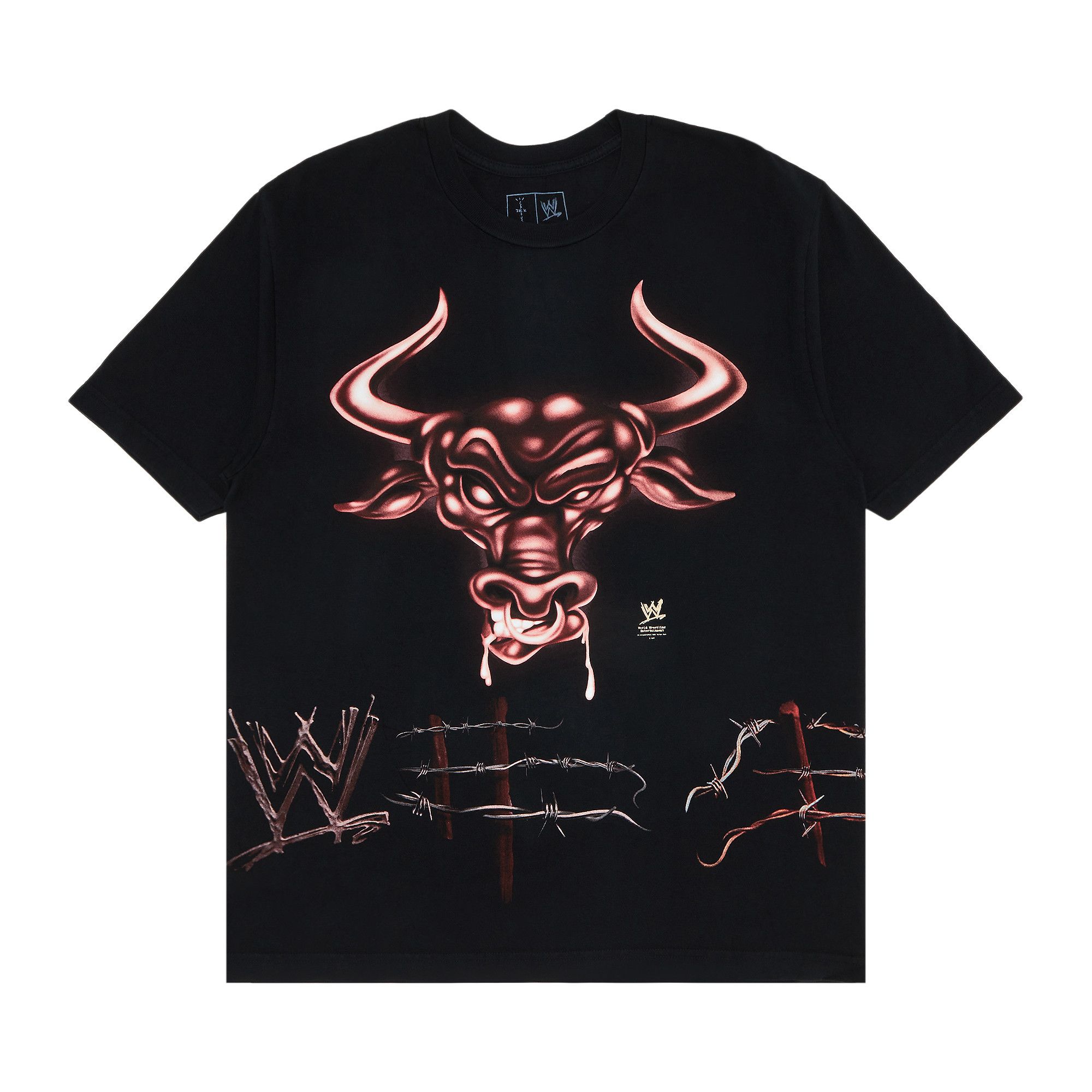 Buy Cactus Jack by Travis Scott x WWE Know Your Role T-Shirt The