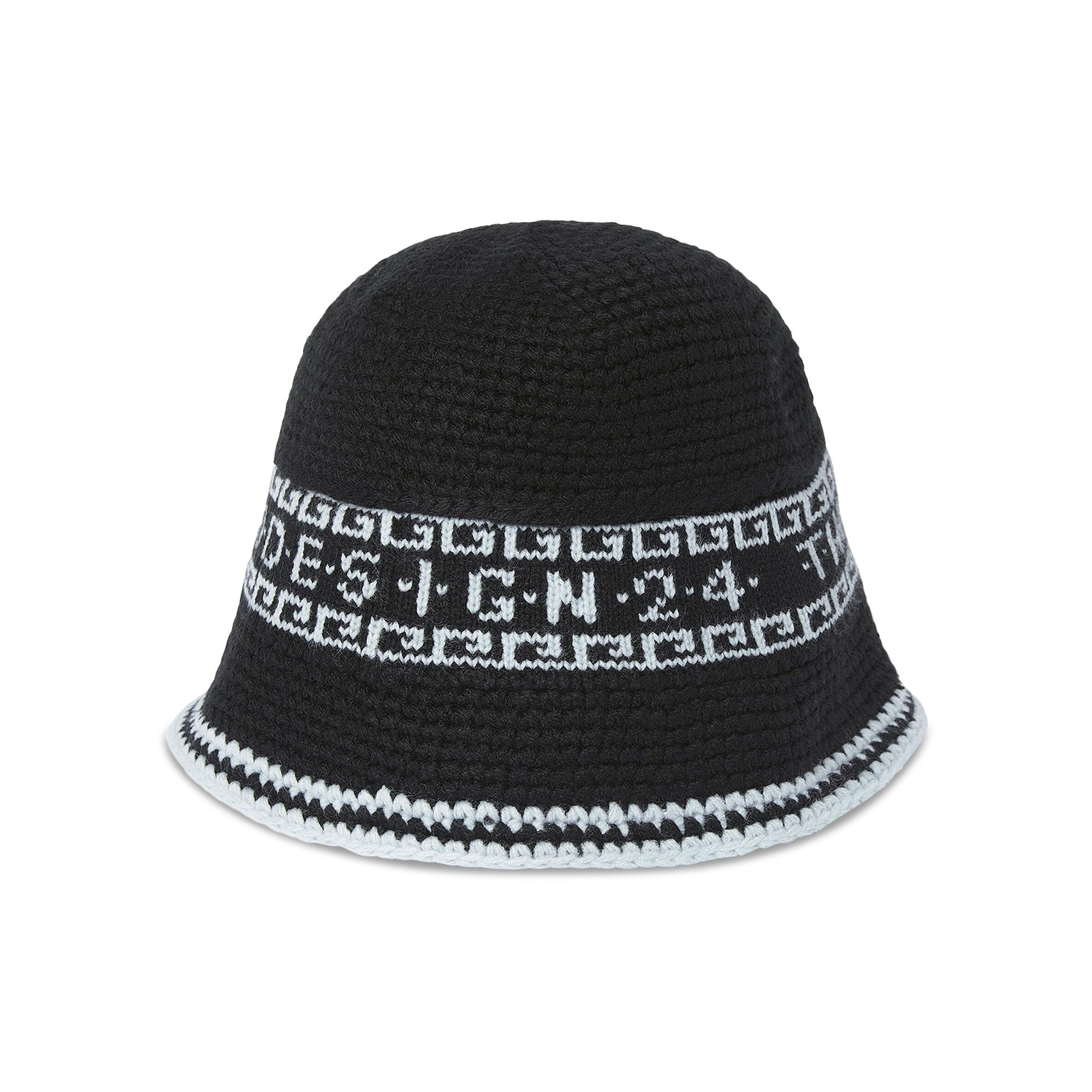 Buy thisisneverthat Crochet Bucket Hat 'Black' - TN243WHWBK04 BLAC