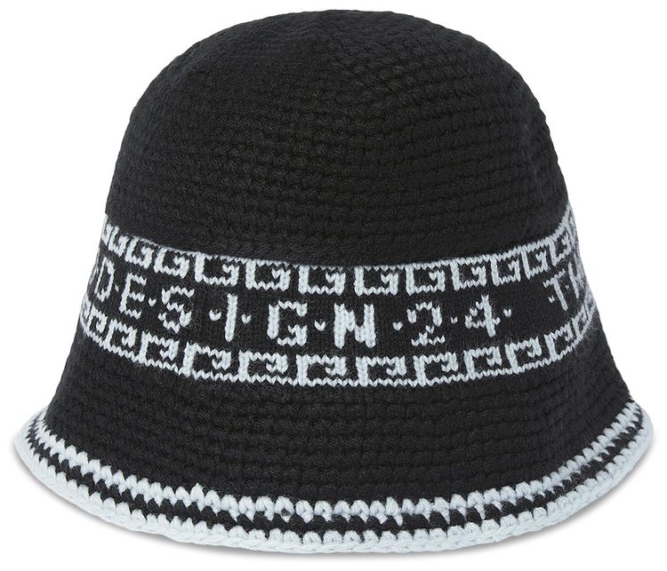 thisisneverthat Crochet Bucket Hat Black