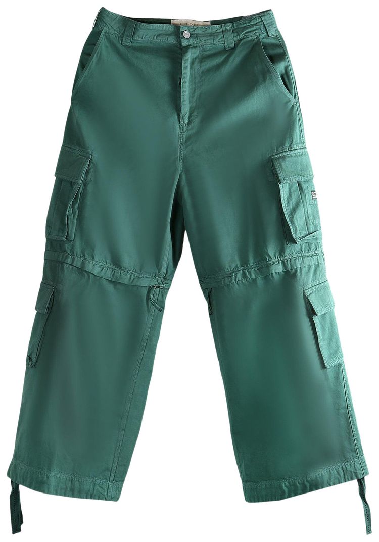 ERL Zip Off Cargo Pants Green
