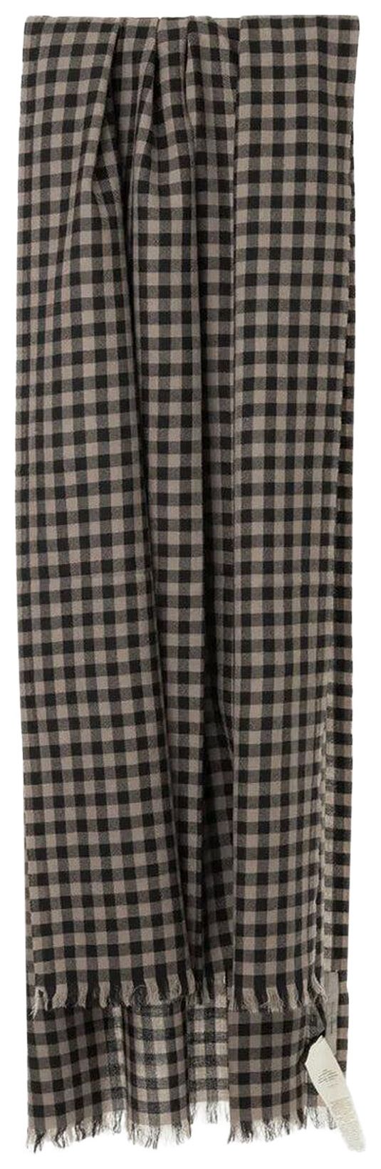 Rick Owens Jumbo Plaid Scarf Dust