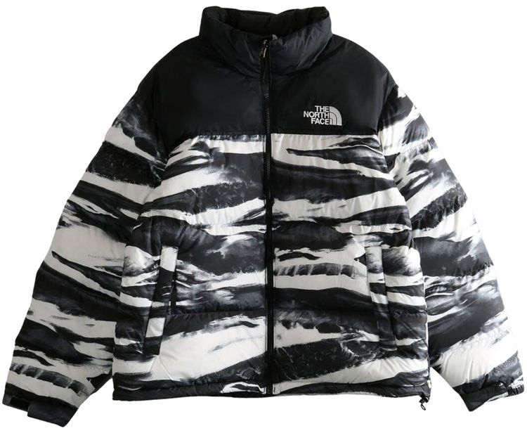 The North Face 1996 Retro Nuptse Jacket TNF Black Edge Of Light PrintTNF Black