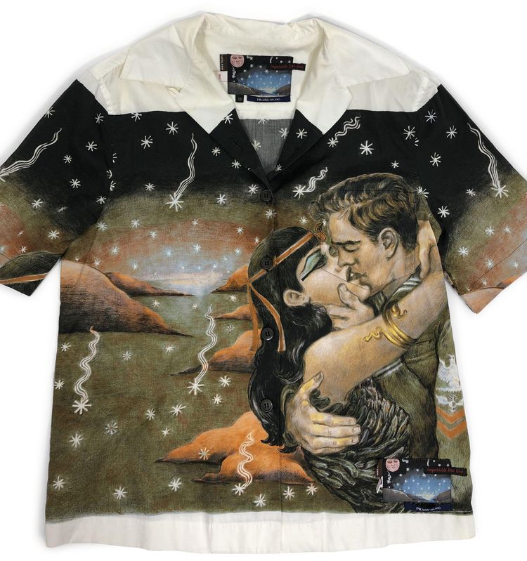 Pre Owned Prada Christophe Chemin Impossible True Love Shirt Brown