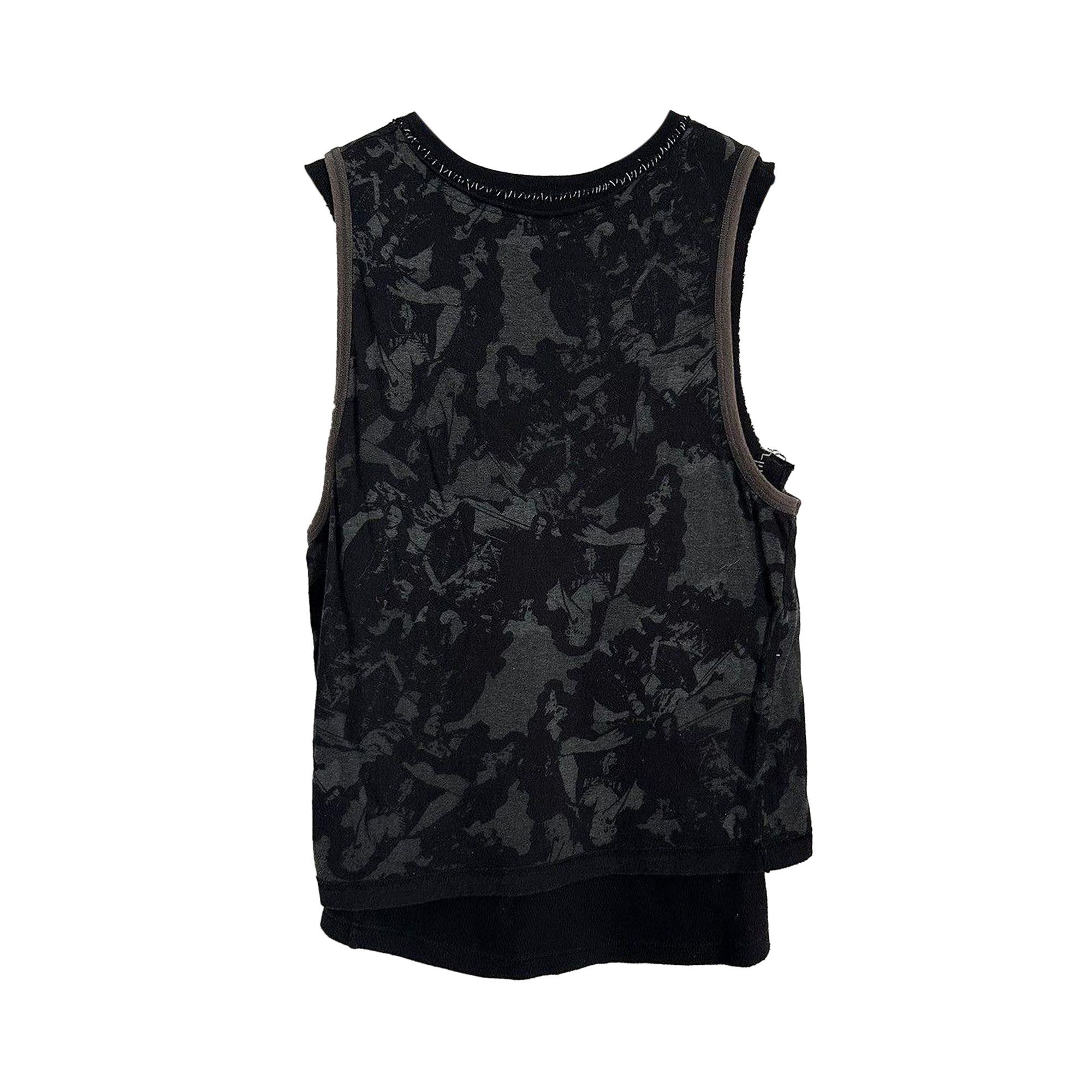 Buy Vintage Undercover Scab Punk Camo Double Layered Tank 'Black
