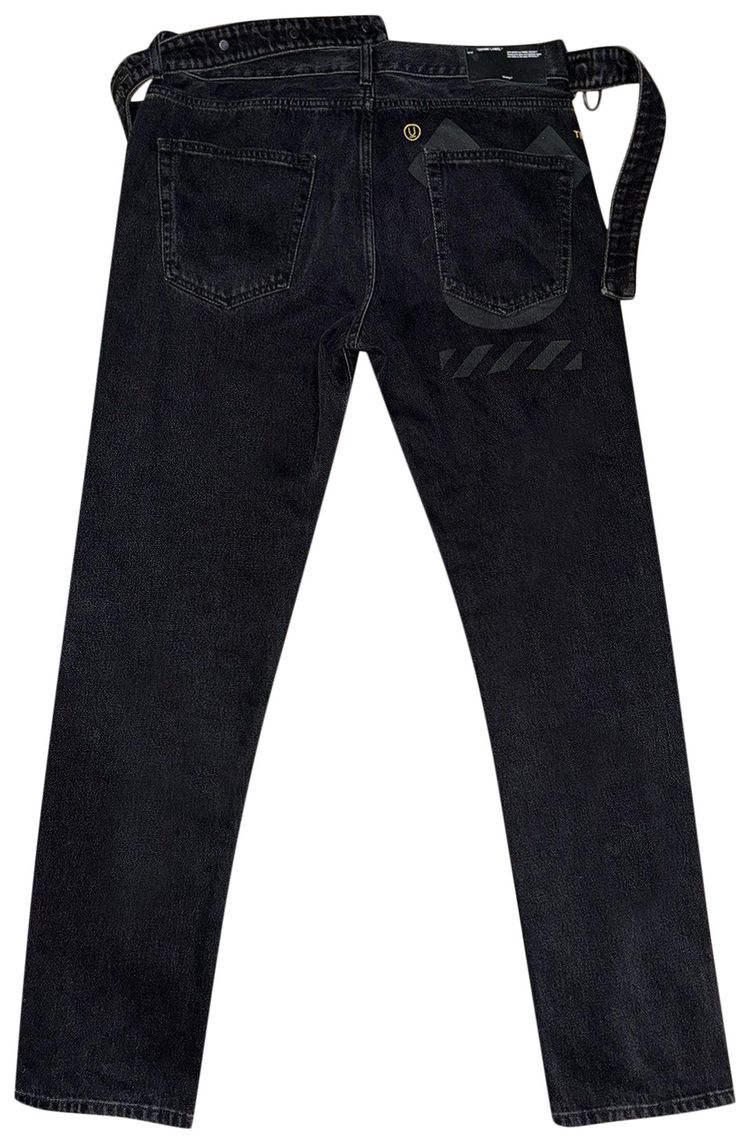 Pre Owned Off White x Undercover Hand Jeans with Saddle Black