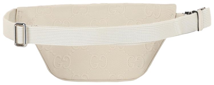 Gucci GG Embossed Belt Bag White
