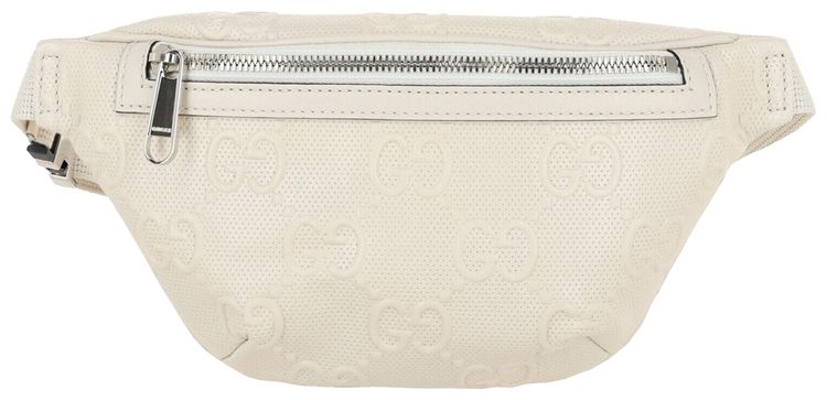 Gucci GG Embossed Belt Bag White