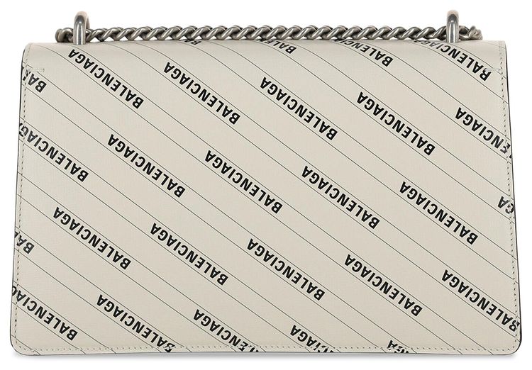 Gucci x Balenciaga Logo Print Dionysus Shoulder Bag White