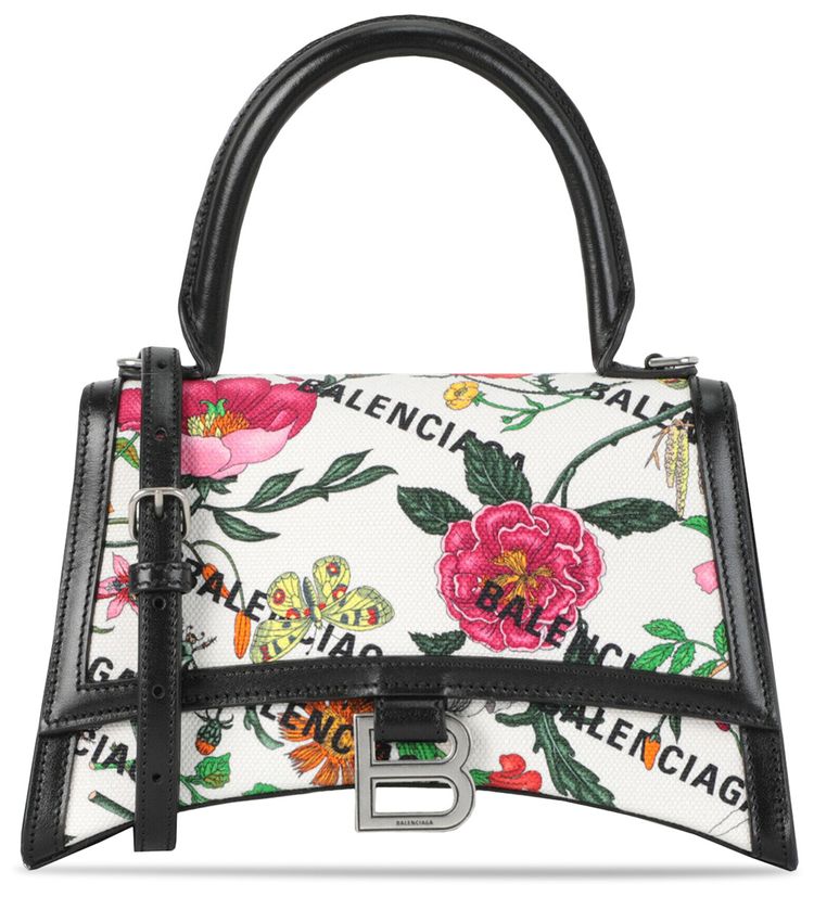 Gucci x Balenciaga Small Flora Hourglass Shoulder Bag Multicolor