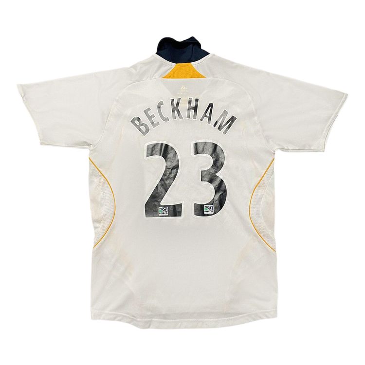 Vintage adidas LA Galaxy Beckham Home Kit White