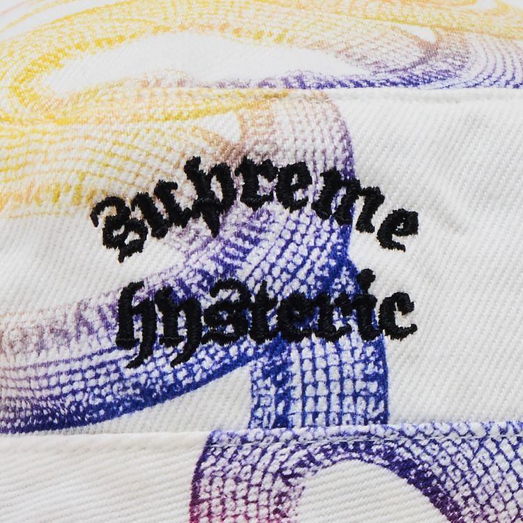 Supreme x Hysteric Glamour Snake Denim Crusher White