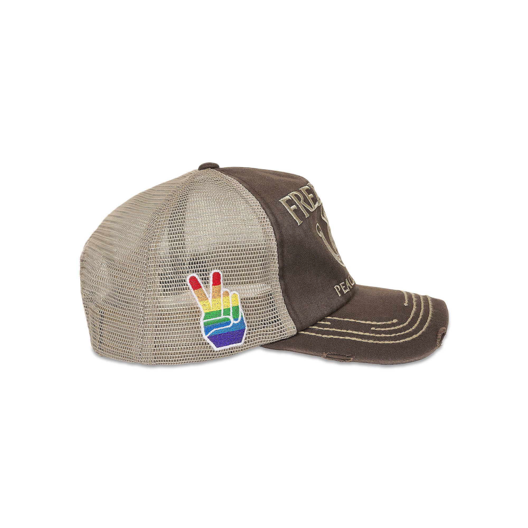 Buy Palace Freedom Distressed Trucker 'Fox' - P29H018 | GOAT