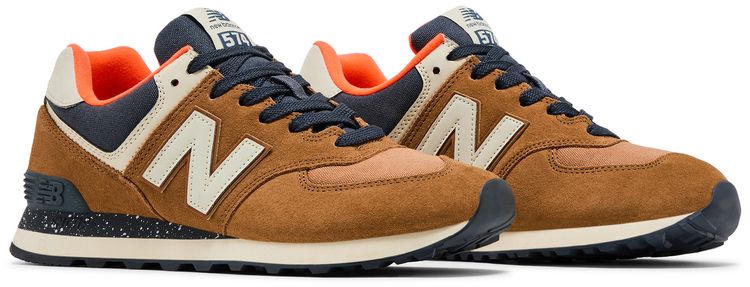New Balance 574v2 Hi Viz Pack   Brown Sugar
