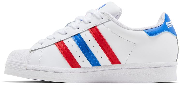 Adidas Superstar White Red Blue