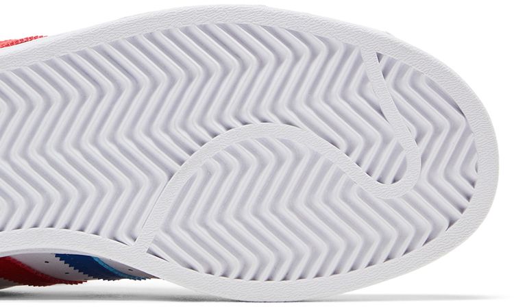 Adidas Superstar White Red Blue
