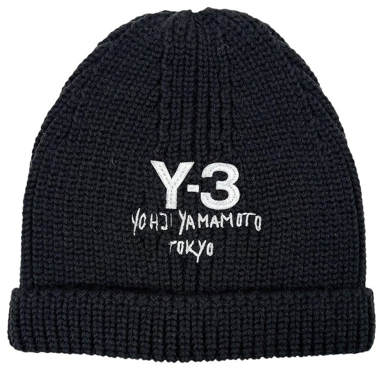 Y 3 Knit Beanie Black