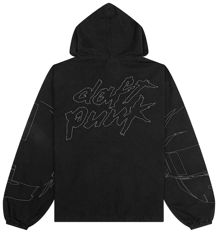 Pleasures Digital Zip Poncho Hoodie Black