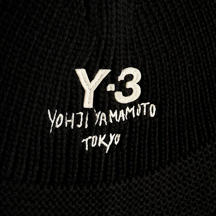Y 3 Knit Bucket Hat Black