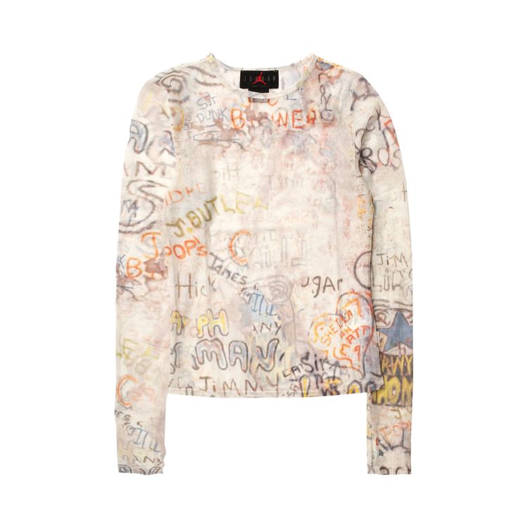 Air Jordan Mesh Long Sleeve Top Sail