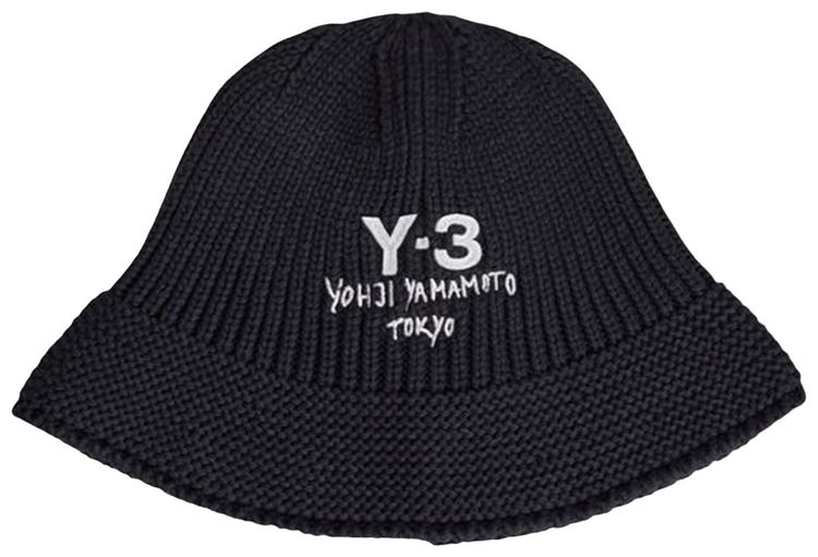 Y 3 Knit Bucket Hat Black