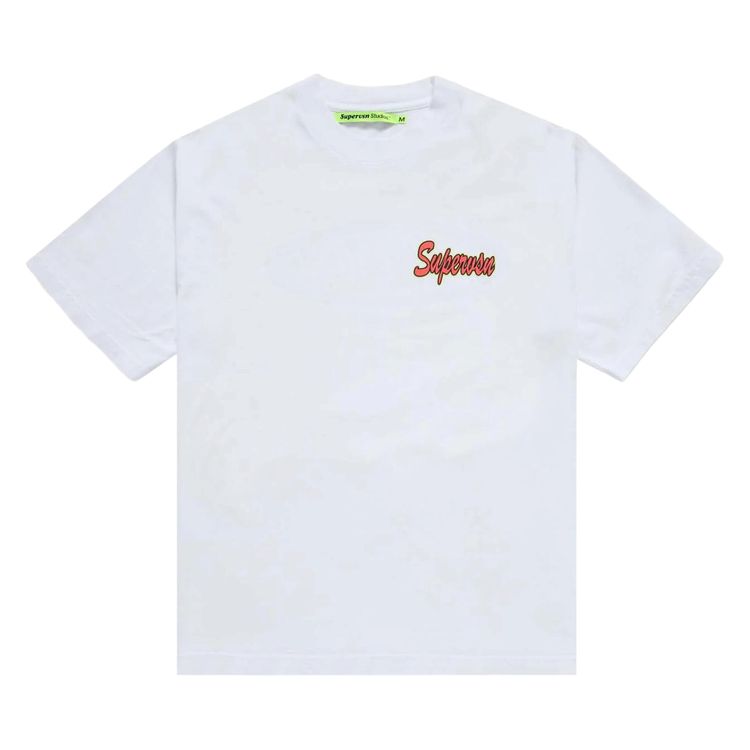 Supervsn Spot Sticker Tee White