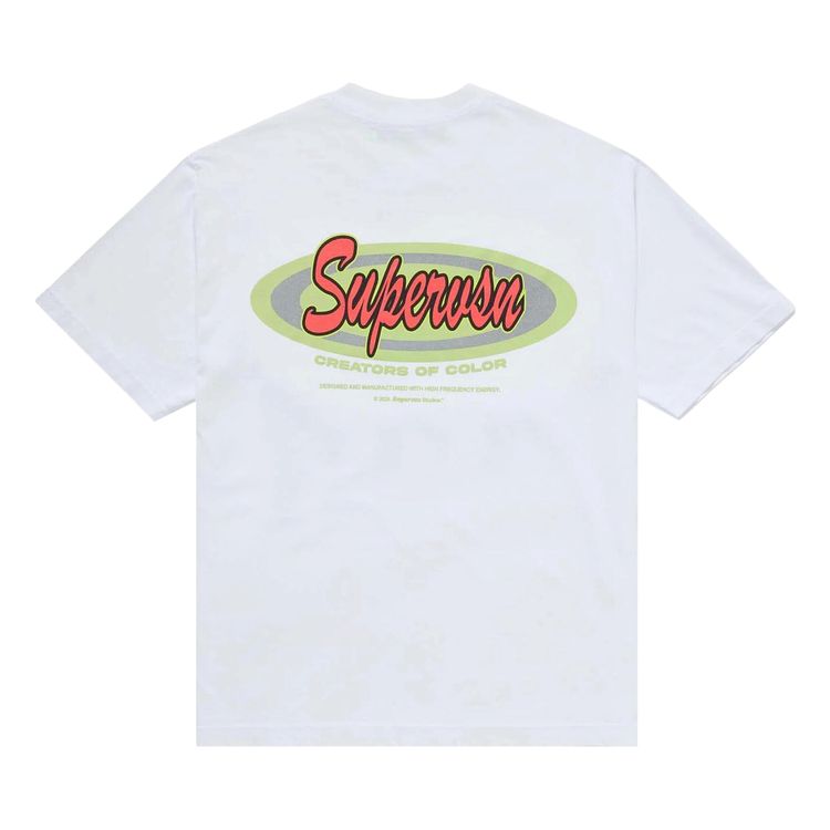 Supervsn Spot Sticker Tee White