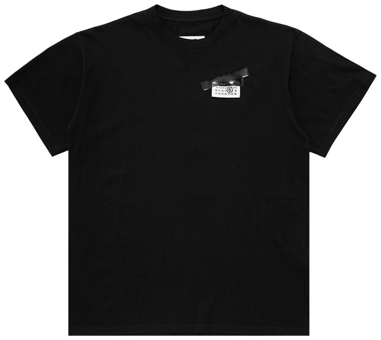 MM6 Maison Margiela Logo Tape T Shirt Black