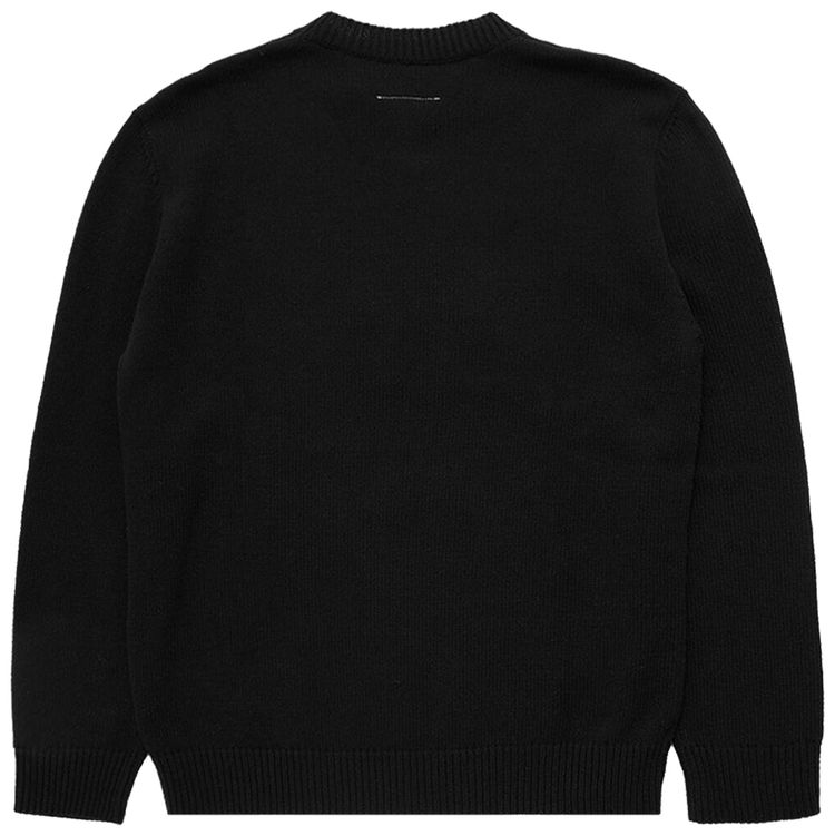 MM6 Maison Margiela Tape Crewneck Sweater Black