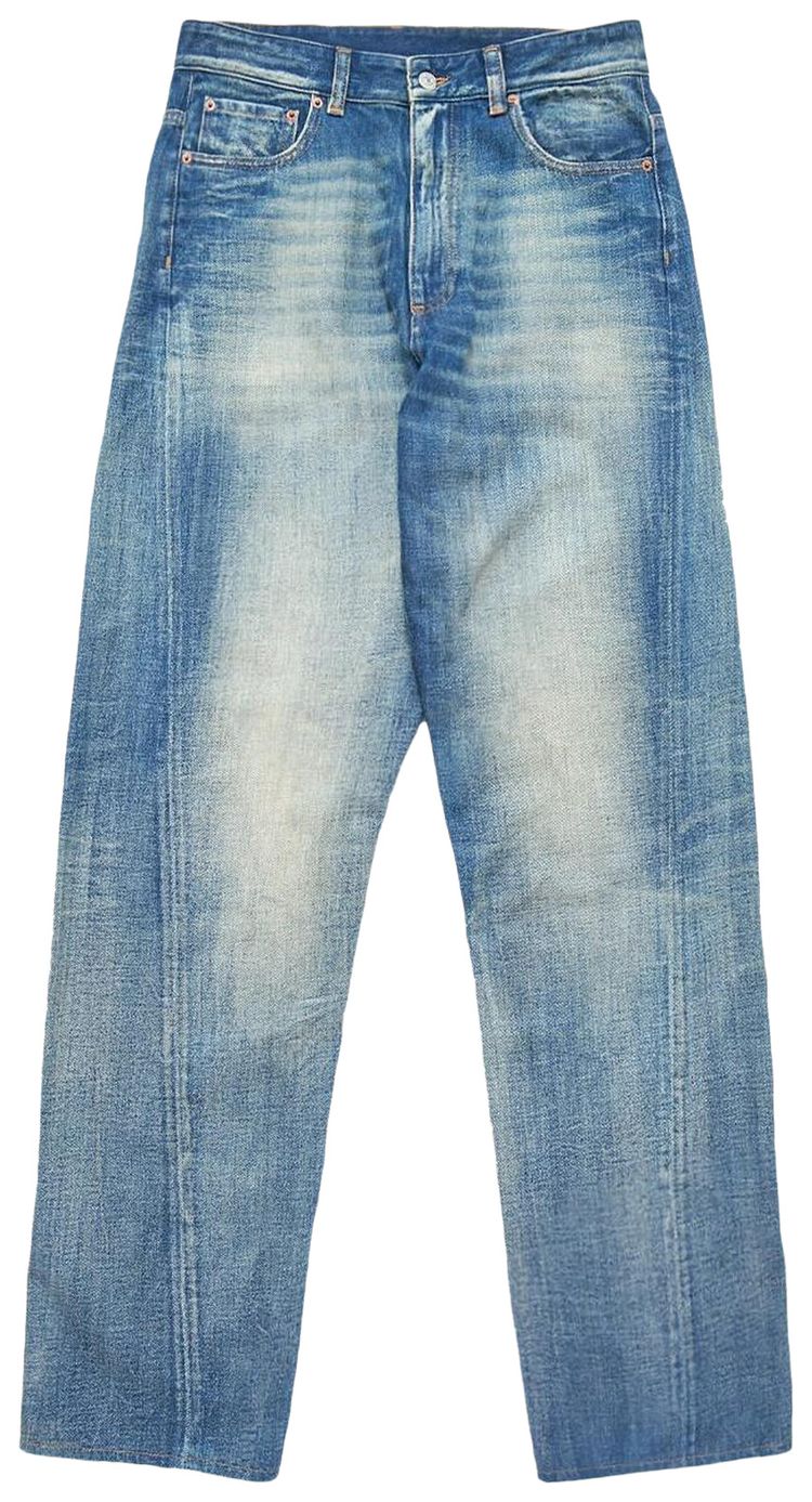 MM6 Maison Margiela Washed Denim Jeans Medium Blue
