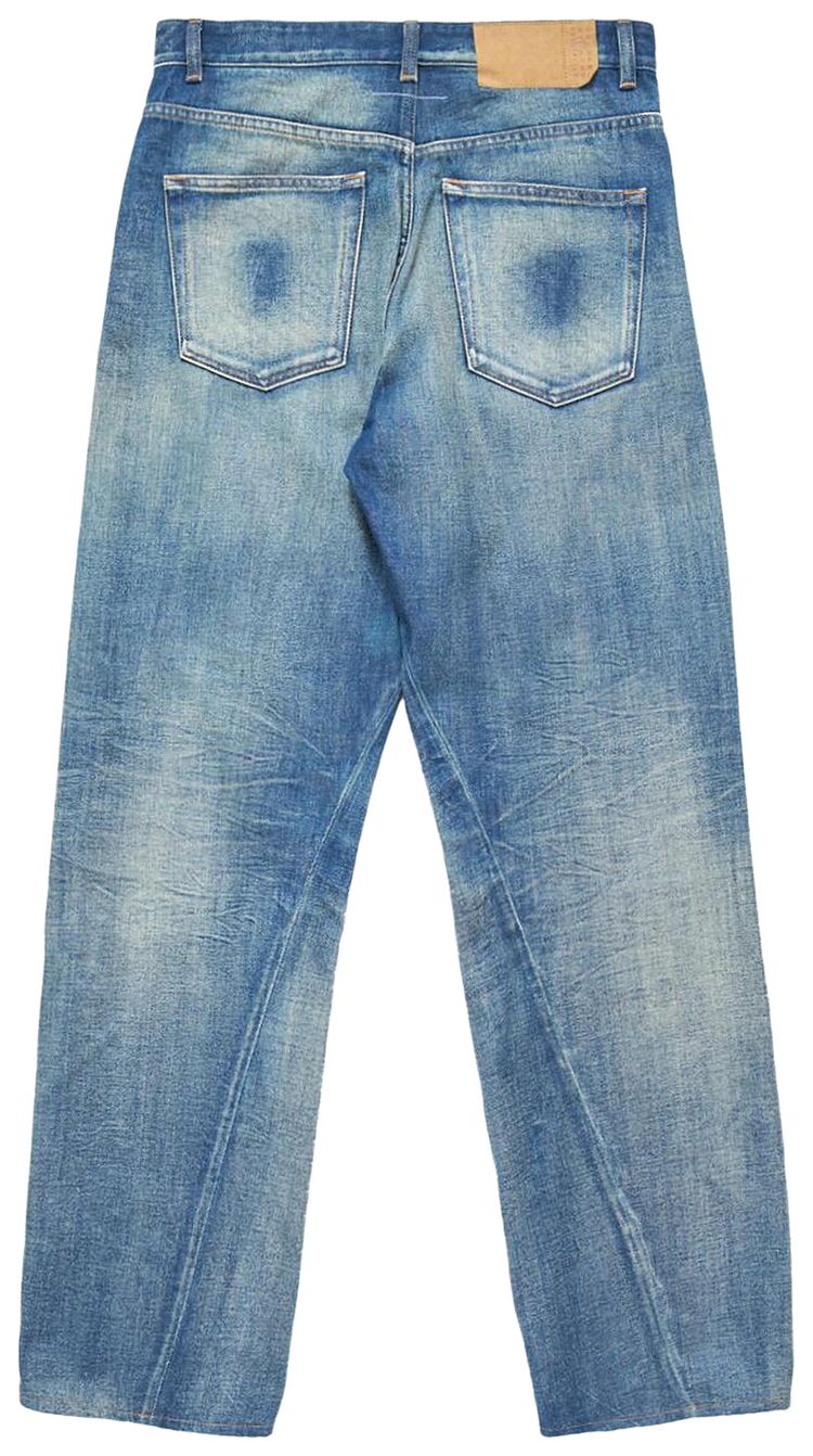 MM6 Maison Margiela Washed Denim Jeans Medium Blue