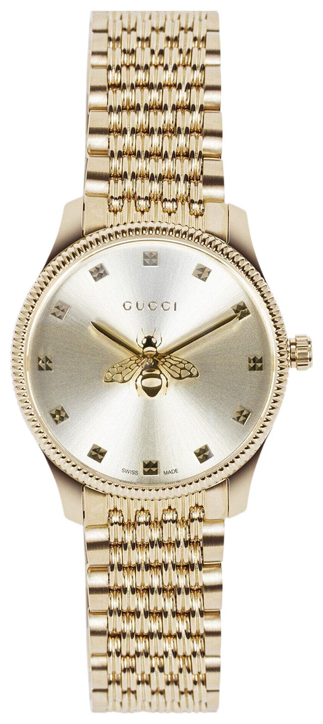 Gucci G Timeless Dial Bracelet Watch Gold