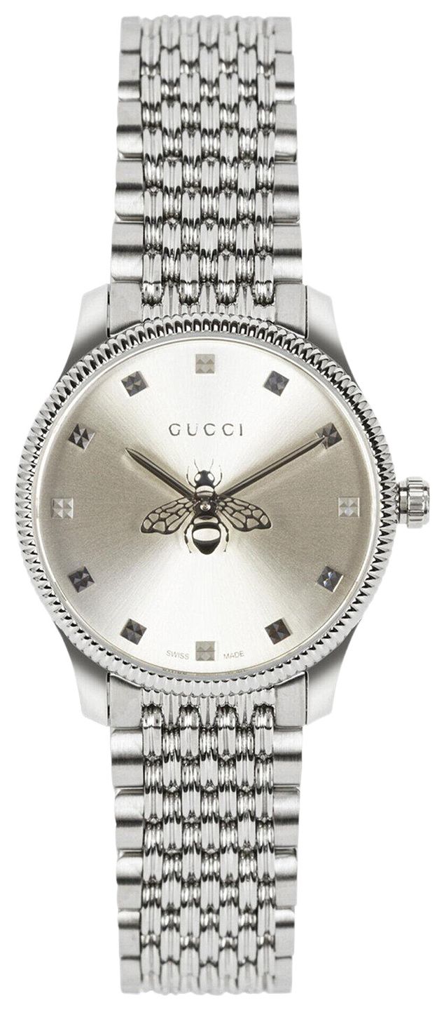 Gucci G Timeless Dial Bracelet Watch Stainless Steel