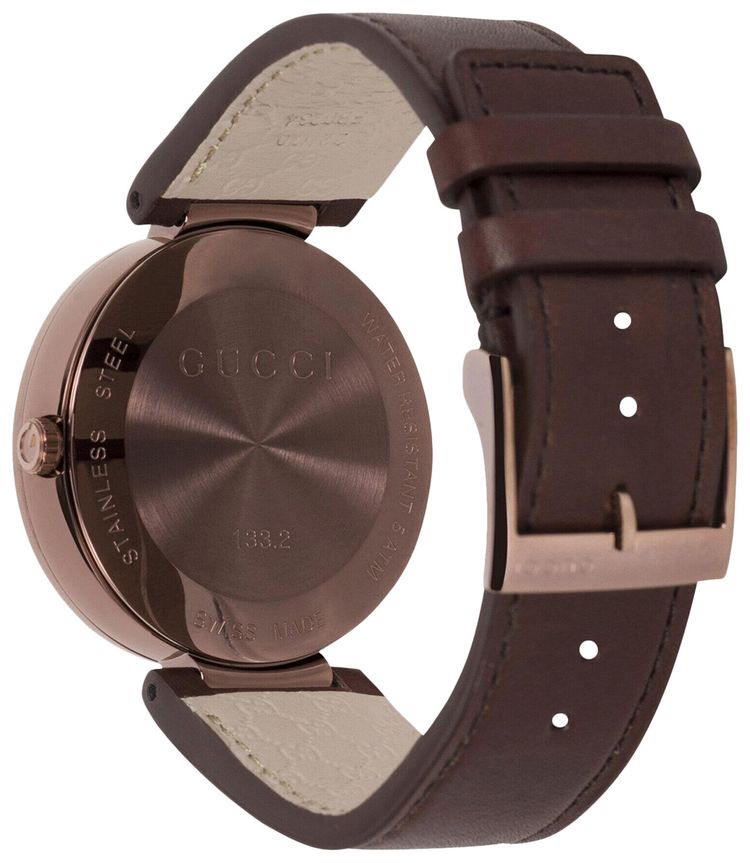 Gucci GG Leather Watch Rose Gold