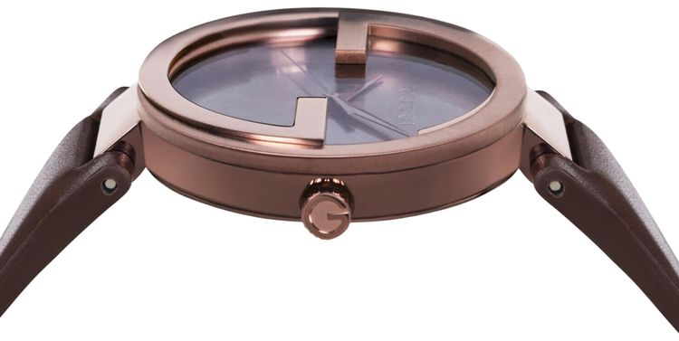 Gucci GG Leather Watch Rose Gold