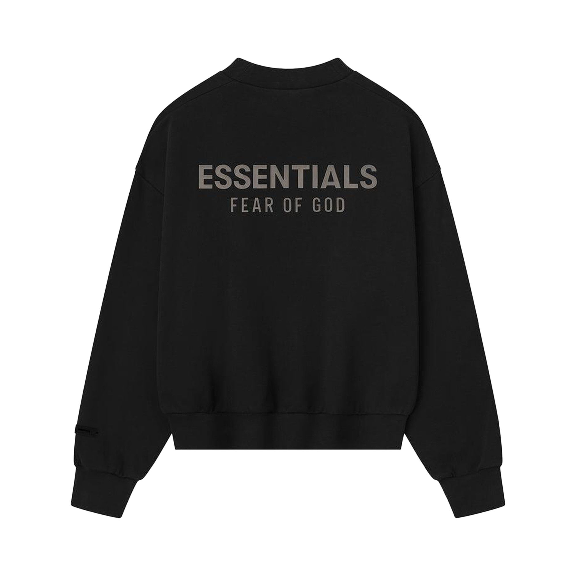 Buy Fear of God Essentials Classic Crewneck Sweatshirt 'Jet Black