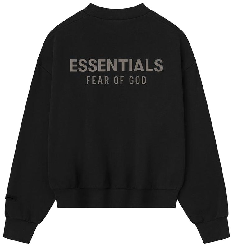 Fear of God Essentials Classic Crewneck Sweatshirt Jet Black