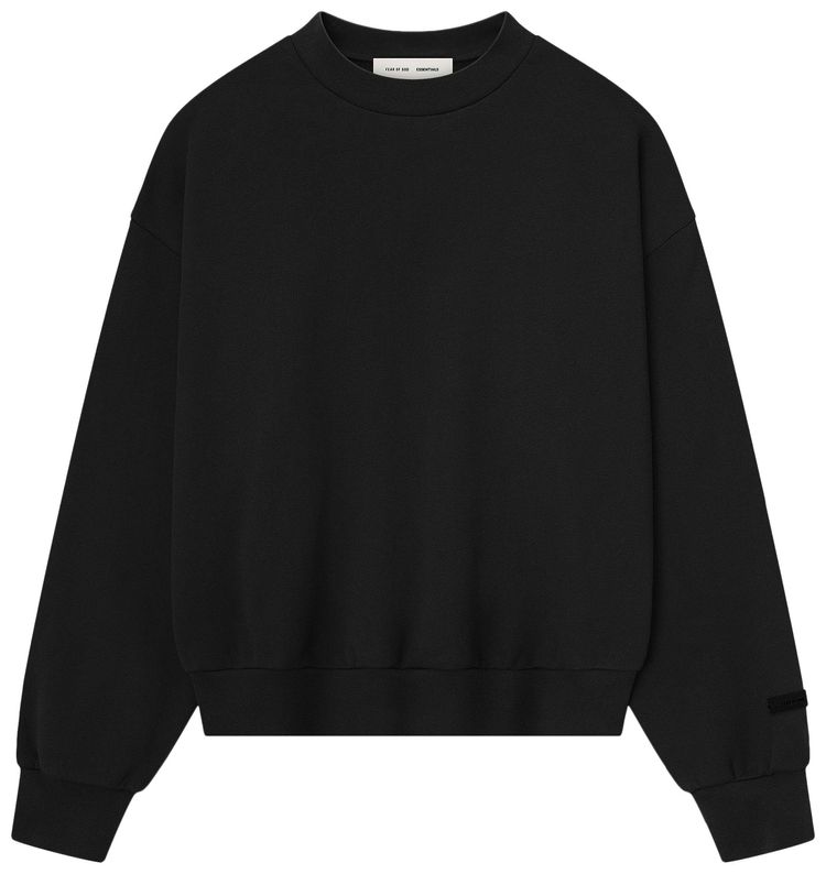 Fear of God Essentials Classic Crewneck Sweatshirt Jet Black