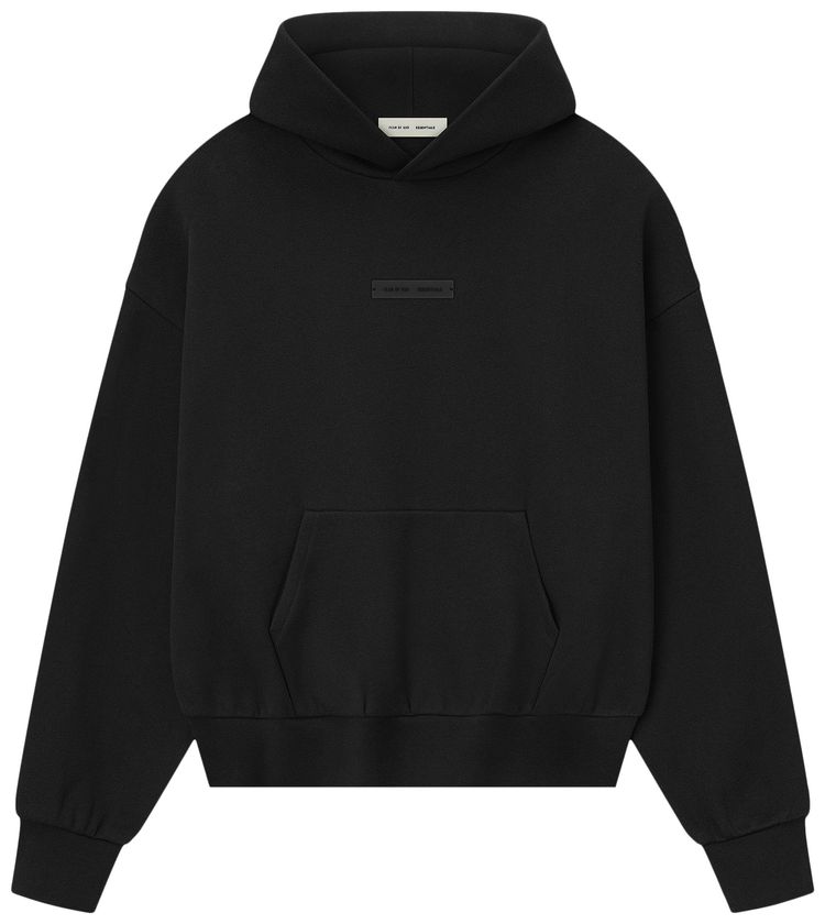 Fear of God Essentials Classic Fleece Hoodie Jet Black