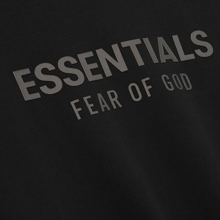 Fear of God Essentials Classic Fleece Hoodie Jet Black