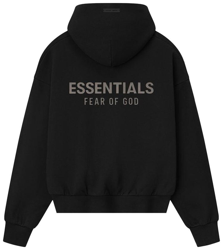 Fear of God Essentials Classic Fleece Hoodie Jet Black