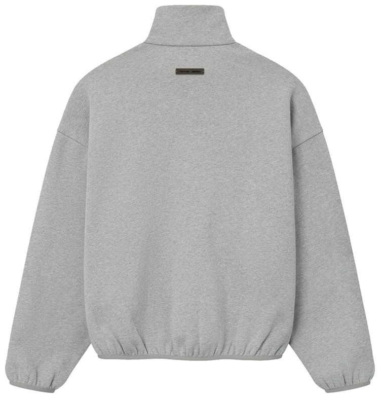 Fear of God Essentials Modern Track Jacket With Piping Concrete HeatherBlack