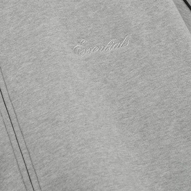 Fear of God Essentials Modern Track Jacket With Piping Concrete HeatherBlack