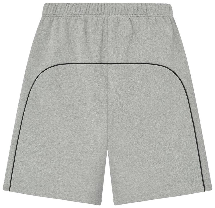 Fear of God Essentials Relaxed Fleece Sweatshort With Piping Concrete HeatherBlack