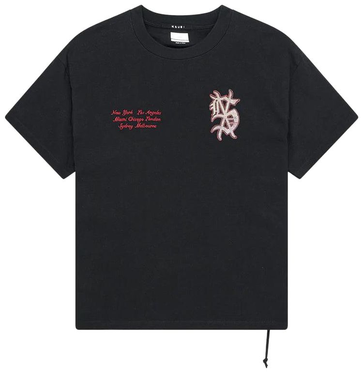 Ksubi Playoff Ekcess T Shirt Jet Black