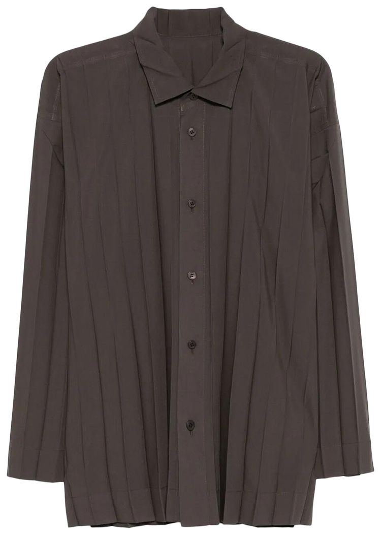 Homme Plisse Issey Miyake Edge Shirt Dark Brown