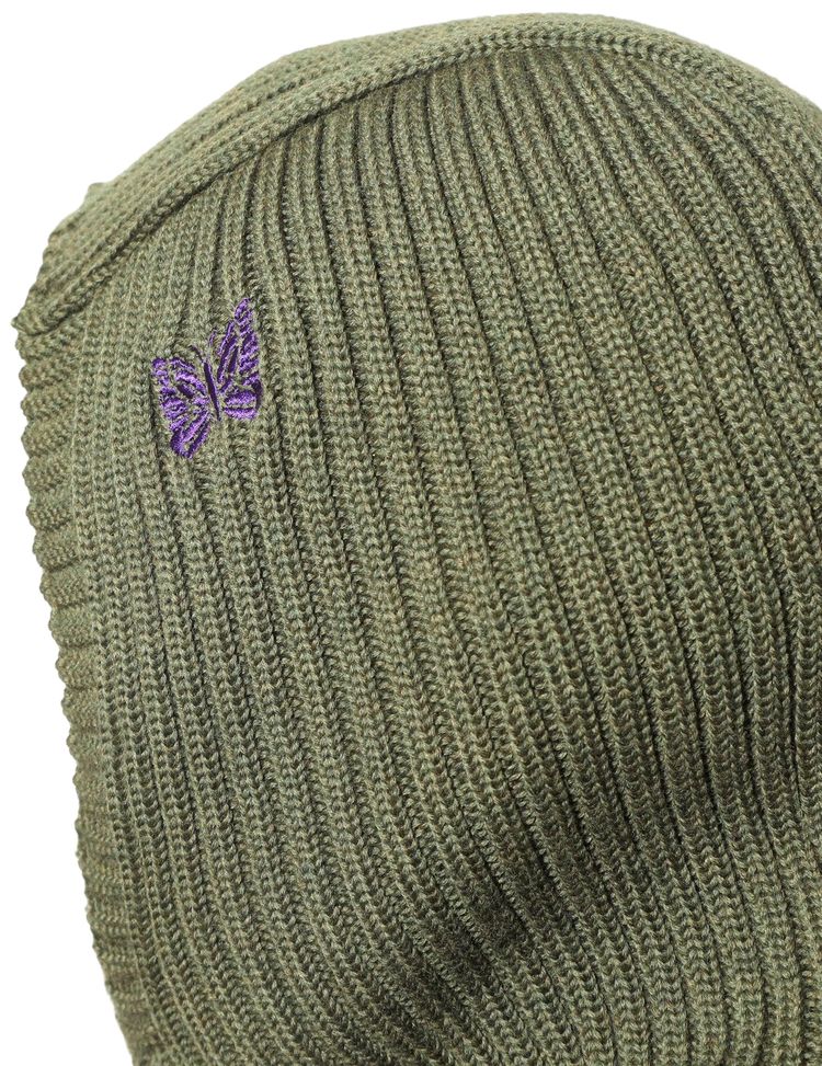Needles Merino Wool Balaclava Olive