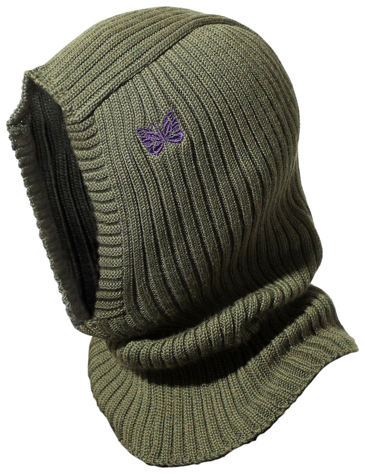 Needles Merino Wool Balaclava Olive