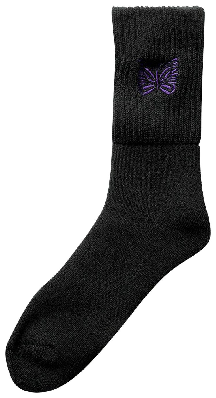 Needles Merino Wool Rib Socks Black