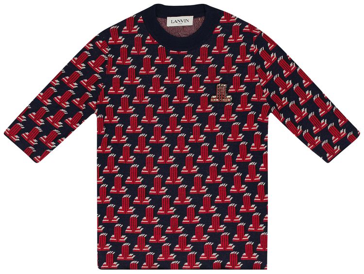 Lanvin Short Sleeve T Shirt Midnight Blue